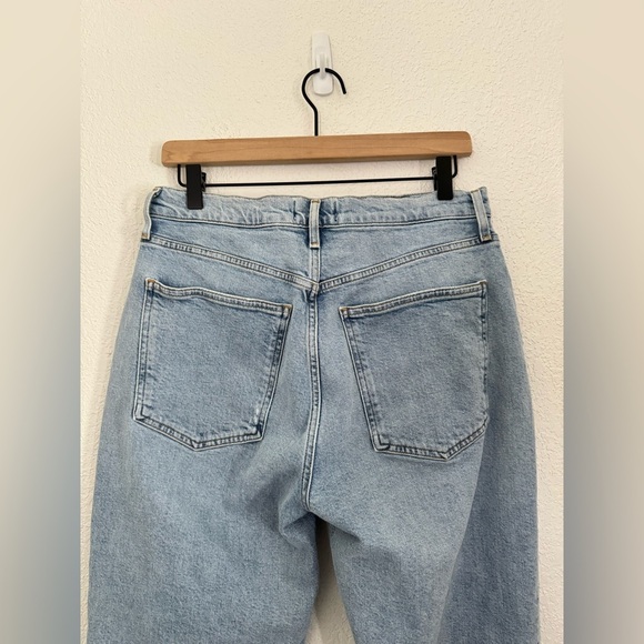 AGOLDE High Rise Stovetop Straight Leg Jeans in Destination Light Wash Size 29 - Picture 12 of 15